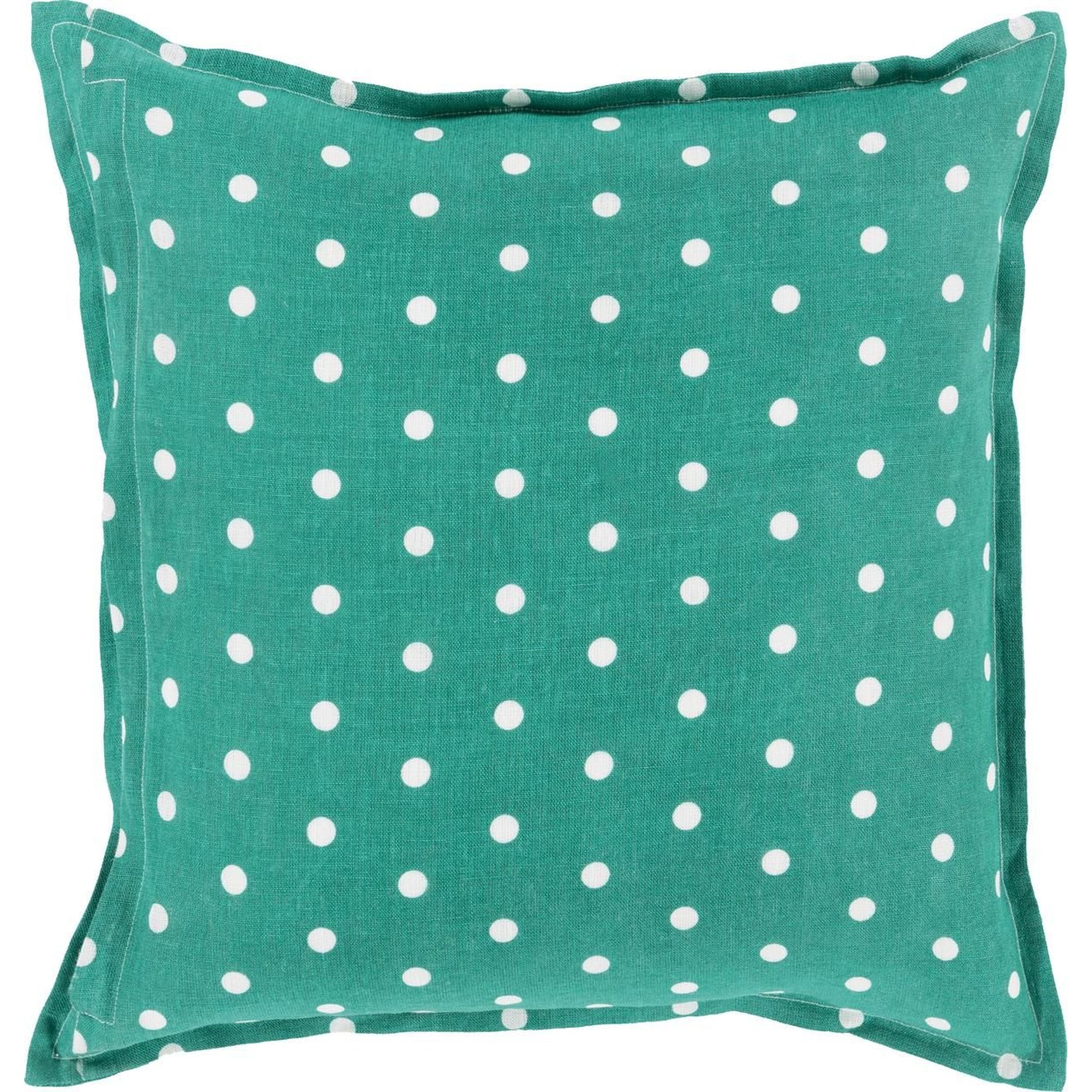 Polka Dot Pillow - 13258 by Surya. Made from 100% linen in a modern style.