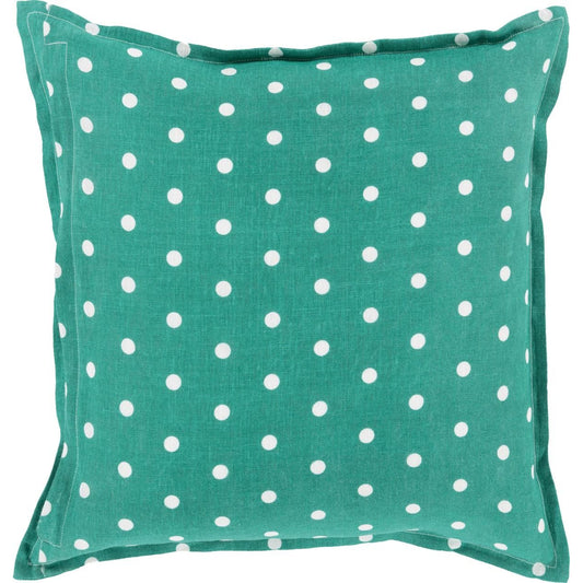 Polka Dot Pillow - 13258 by Surya. Made from 100% linen in a modern style.