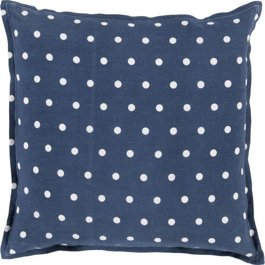 Polka Dot Pillow - 13258 by Surya. Made from 100% linen in a modern style.