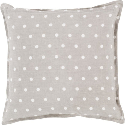 Polka Dot Pillow - 13258 by Surya. Made from 100% linen in a modern style.