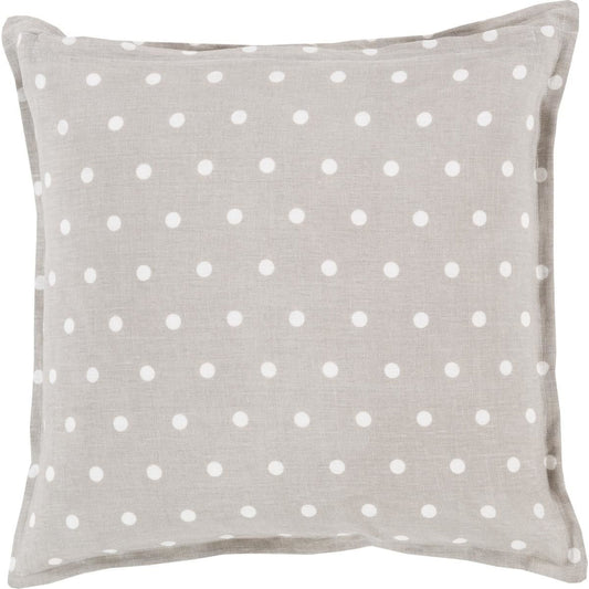 Polka Dot Pillow - 13258 by Surya. Made from 100% linen in a modern style.