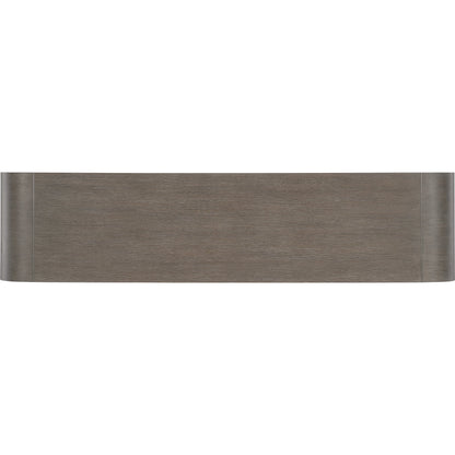 Modern Mood Buffet by Hooker Furniture. Made from oak veneers, raffia in a modern style.