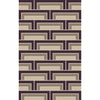 Plum, Brown, Taupe, Light Beige / 2' x 3'