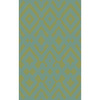 Aqua, Grass Green / 2' x 3'