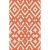 Light Gray, Orange / 2' x 3'