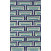 Teal, Navy, Seafoam, Cream / 2' x 3'