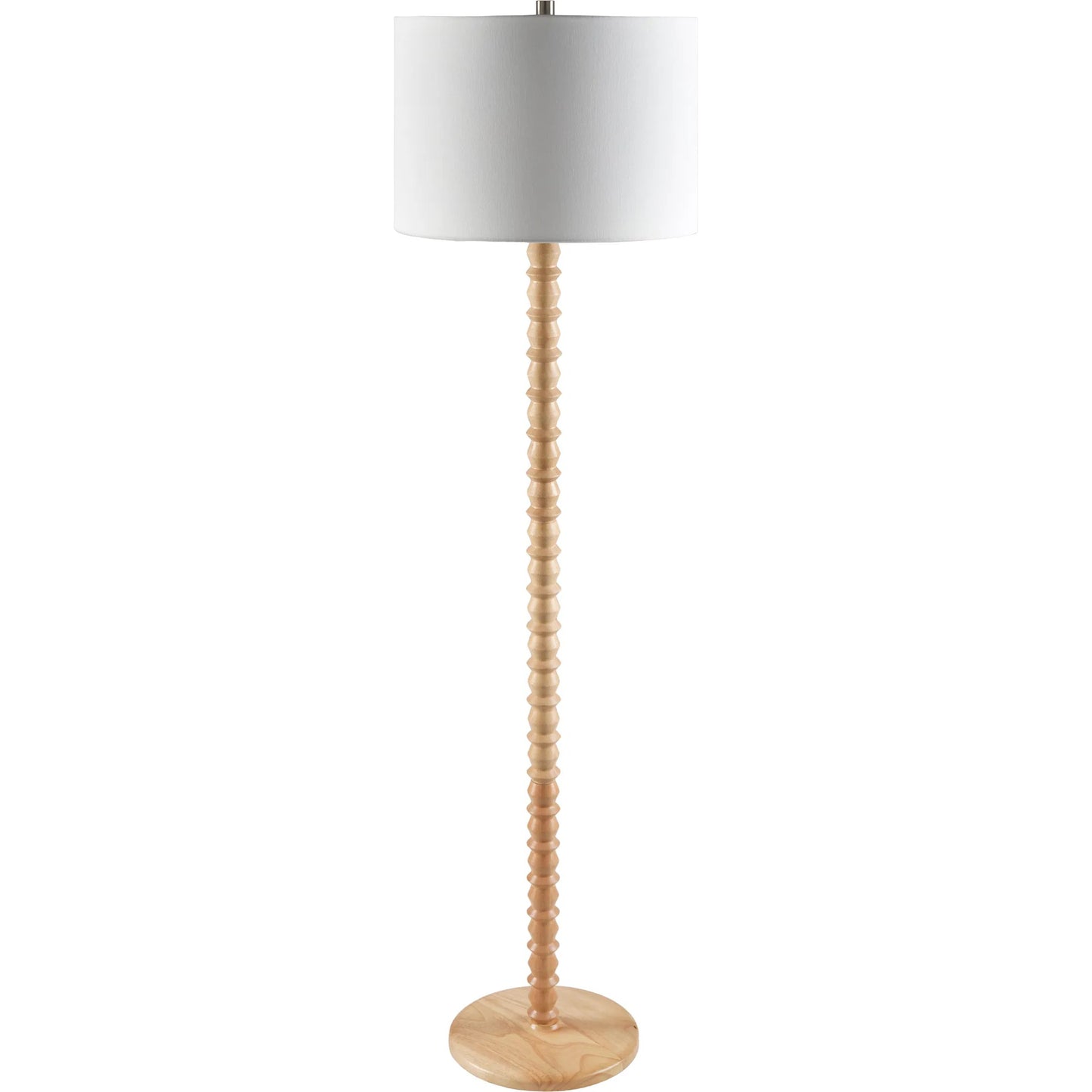 001 SI-2245747 | Primary Silo | Padauk Accent Floor Lamp by Livabliss in paintedpaintedplated. Made from wood veneer, linen, polystyrene in a transitional style.