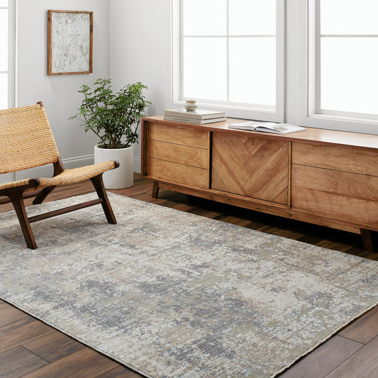 Presidential Rug - 524787 by Livabliss in metallic - silver, ash, silver, sage. Made from polyester in a unique style.