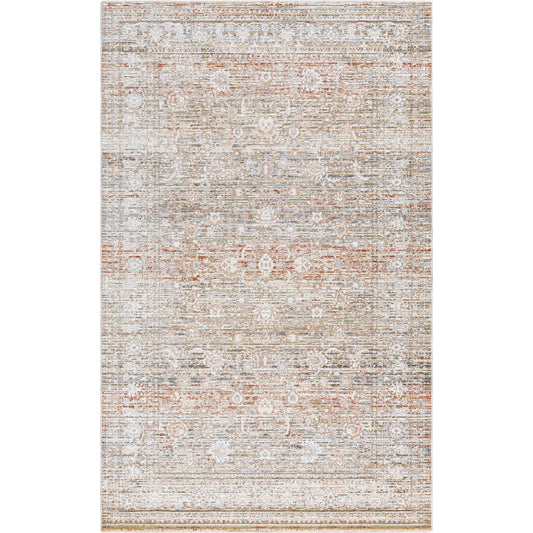 Presidential Rug - 524807 by Livabliss in rust, ivory, slate, sandstone, charcoal. Made from polyester in a unique style.