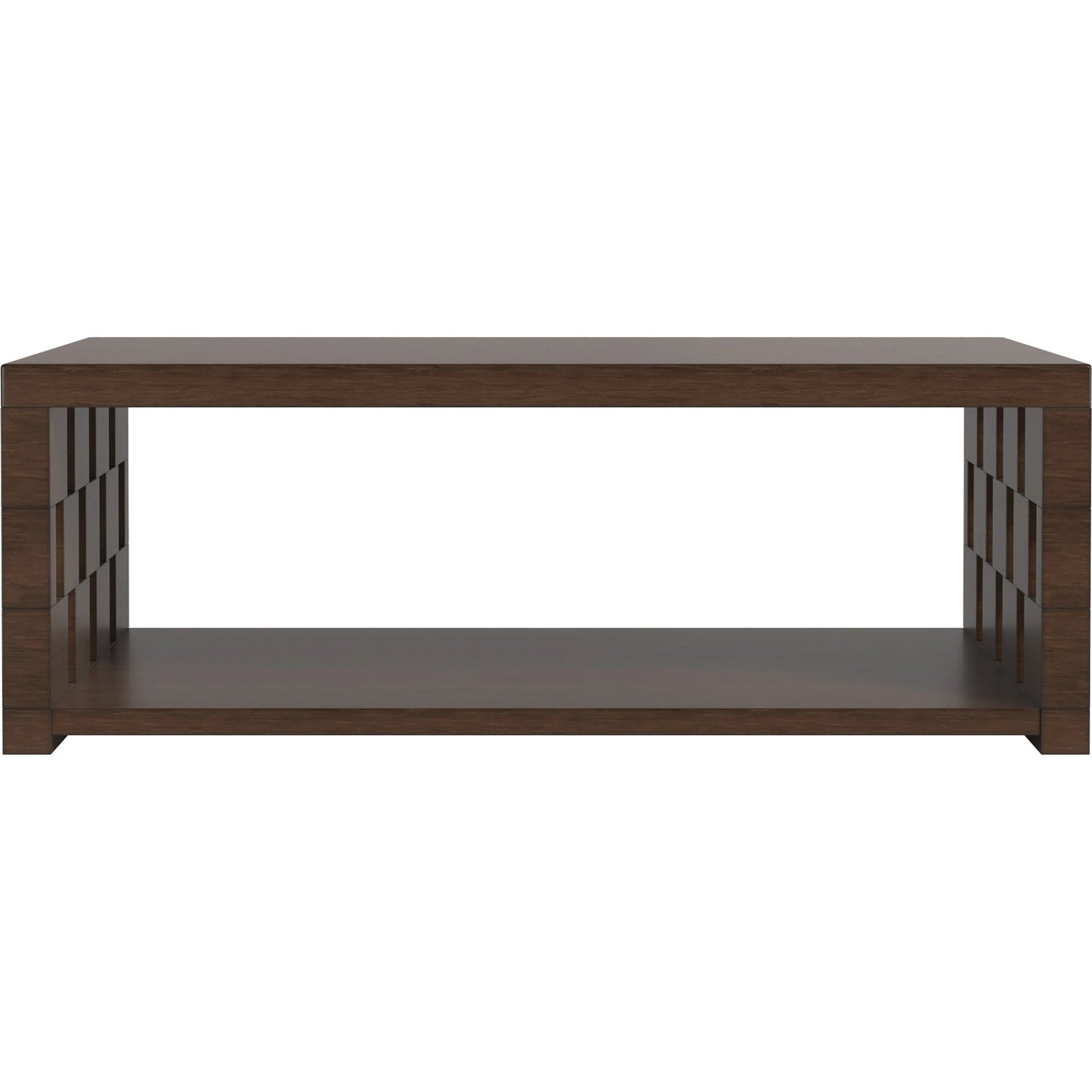 003 SI-2514215 | Additional Silo | Verge Rectangular Cocktail Table by A.R.T. Furniture in handcrated walnut. Made from poplar, parawood solids, walnut veneer in a traditional style.