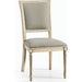 Timeless Flare Uph. Side Chair by Jonathan Charles. Made from beech wood, foam, fabric in a modern style.