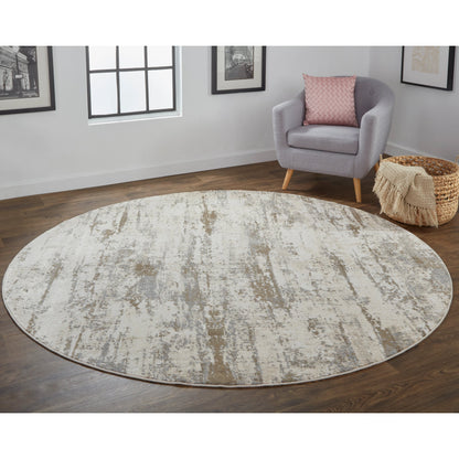 Parker Transitional Rug - 3719F by Feizy in ivory, brown. Made from viscose, polyester in a unique style.
