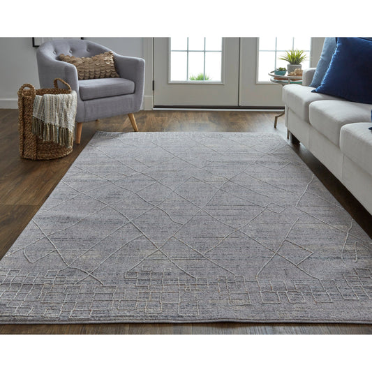 Francisco Transitional Rug - 39FCF by Feizy in gray. Made from 81% polyester, 19% polypropylene in a unique style.