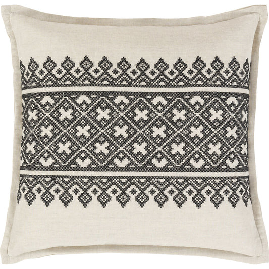 Pentas Pillow - 13841 by Surya. Made from 55% linen, 45% cotton in a cottage & farmhouse style.