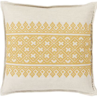 Pentas Pillow - 13841 by Surya. Made from 55% linen, 45% cotton in a cottage & farmhouse style.