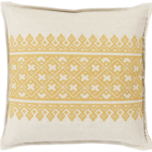 Pentas Pillow - 13841 by Surya. Made from 55% linen, 45% cotton in a cottage & farmhouse style.