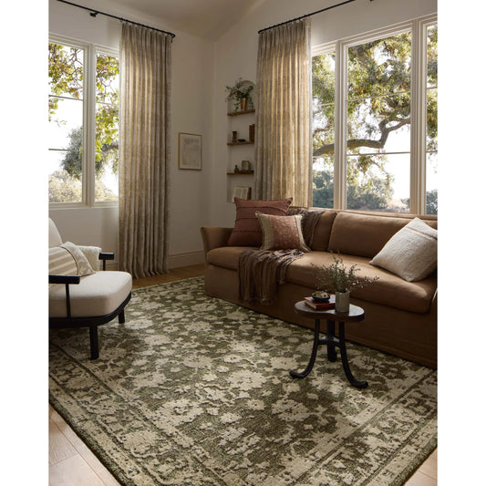 Percival PCV-06 Rug by Loloi in moss, natural. Made from 100% polyester in a unique style.