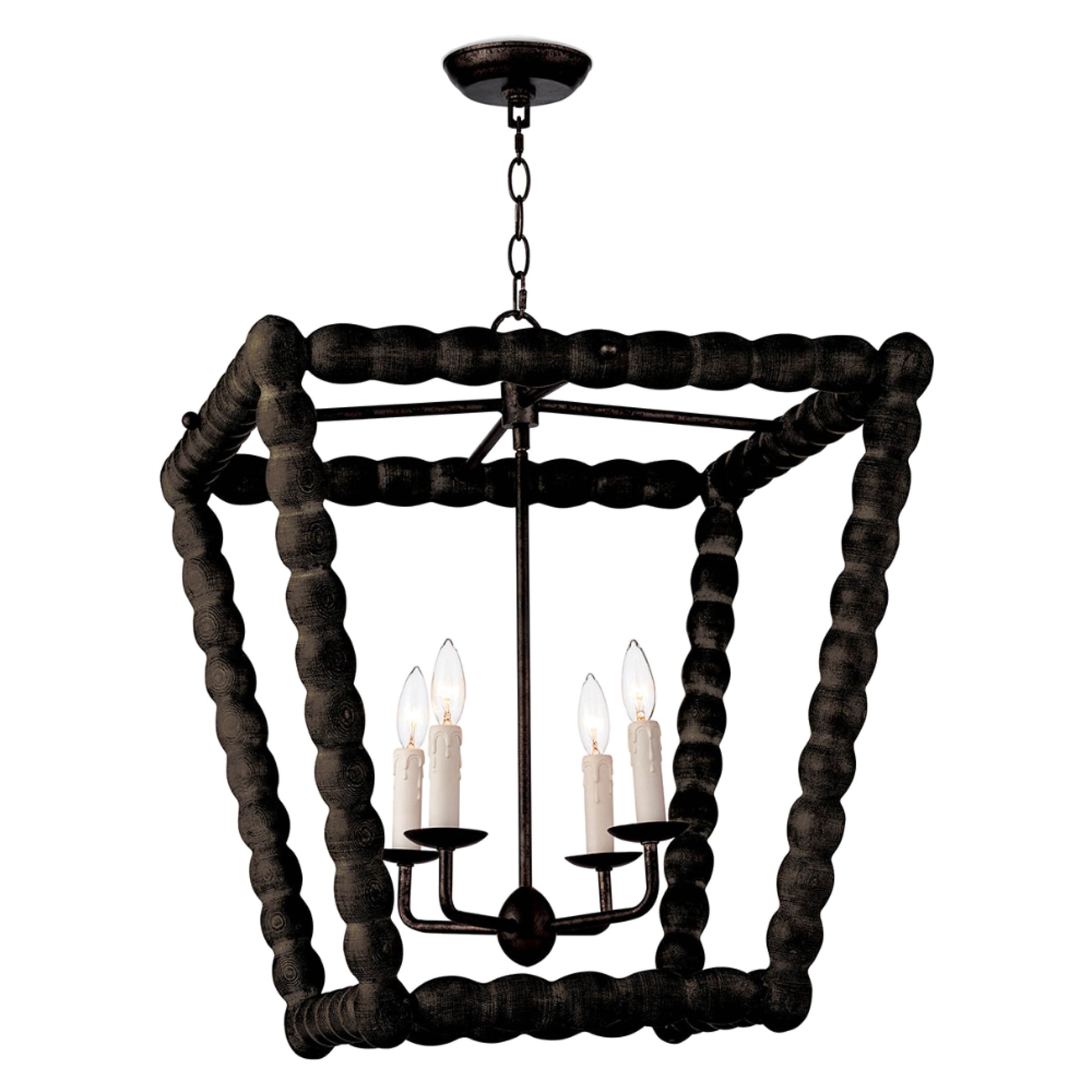 Perennial Lantern by Regina Andrew in natural. Made from birch wood in a cottage & farmhouse style.