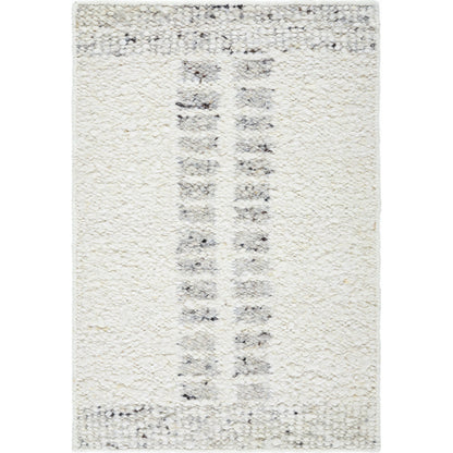 Peru Rug - 516929 by Surya in ivory, charcoal, dove gray. Made from wool in a unique style.