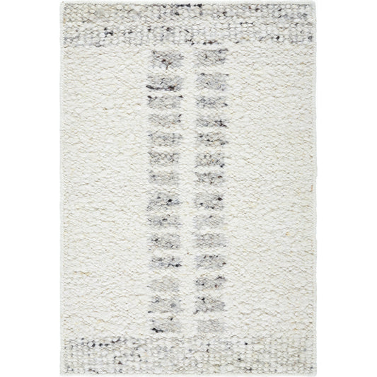 Peru Rug - 516929 by Surya in ivory, charcoal, dove gray. Made from wool in a unique style.
