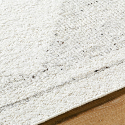 Peru Rug - 516939 by Surya in light silver, off-white, silver, slate. Made from wool in a unique style.