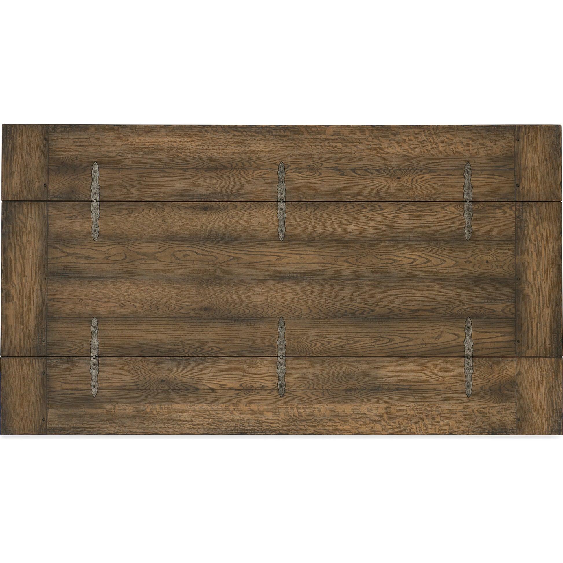 Bluewind Flip-Top Console Table by Hooker Furniture in saddle brown. Made from white oak veneers in a traditional style.