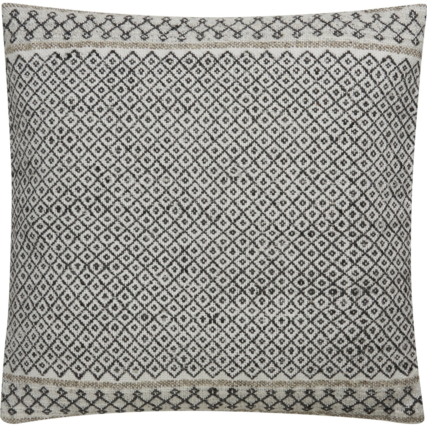 001 SR-699208,SR-699209 | Primary Silo | Peykan PEY03 Pillow by Jaipur Living in ivory, dark gray. Made from 90% viscose, 10% wool in a eclectic & global style.