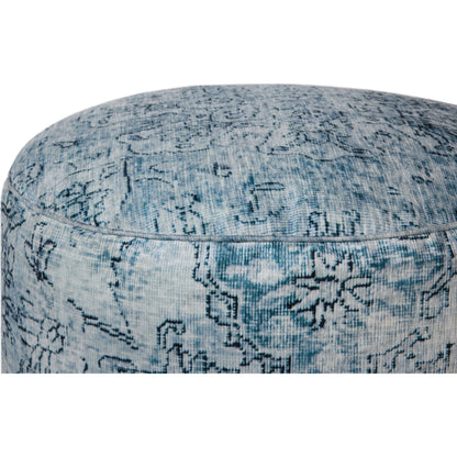 LPF559 Pouf by Loloi in slate. Made from 100% polyester in a traditional style.