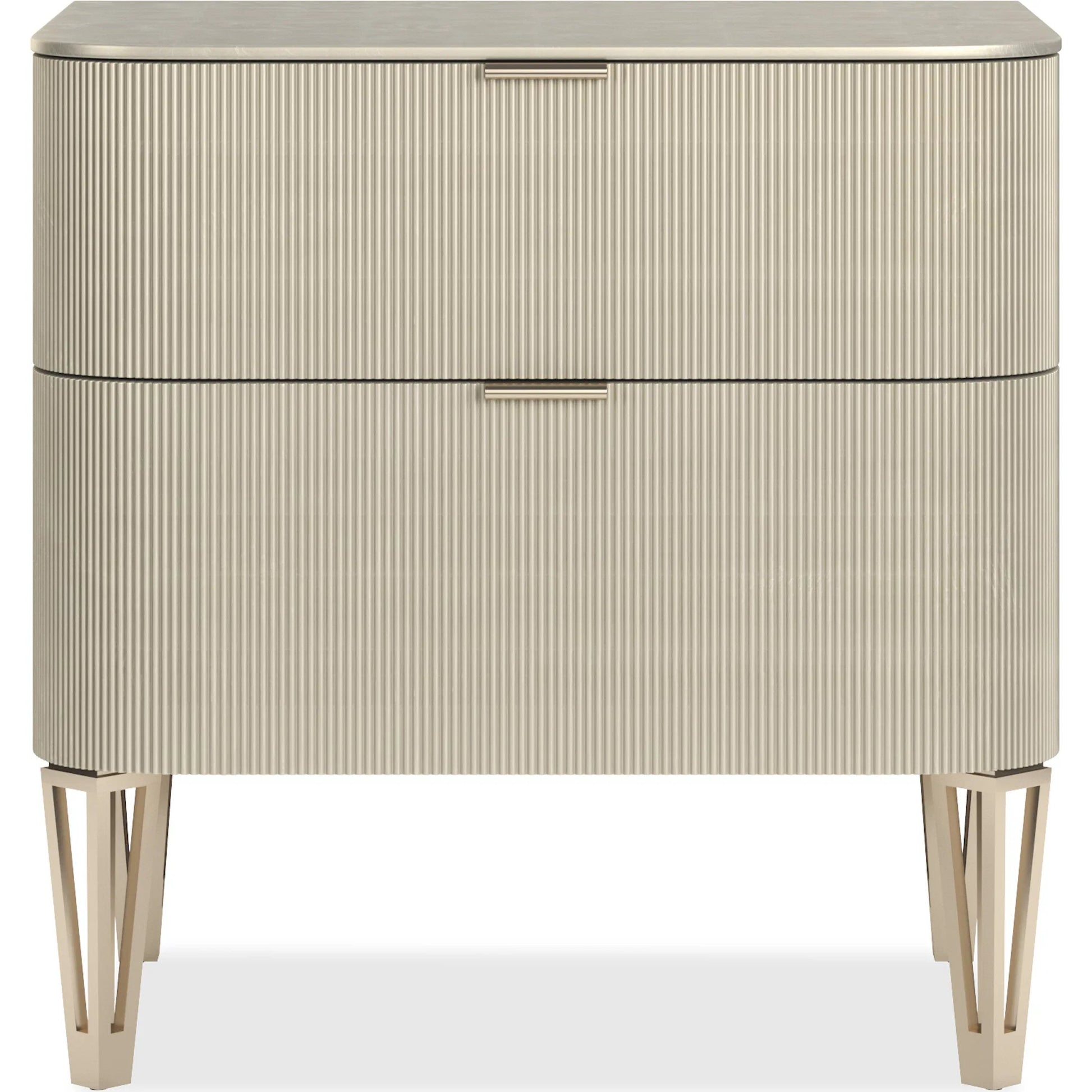 True Love 2-Drawer Nightstand by Caracole. Made from birch in a transitional style.