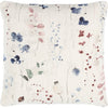 Off-White, Light Silver, Blue / Down Feather / 18" x 18"