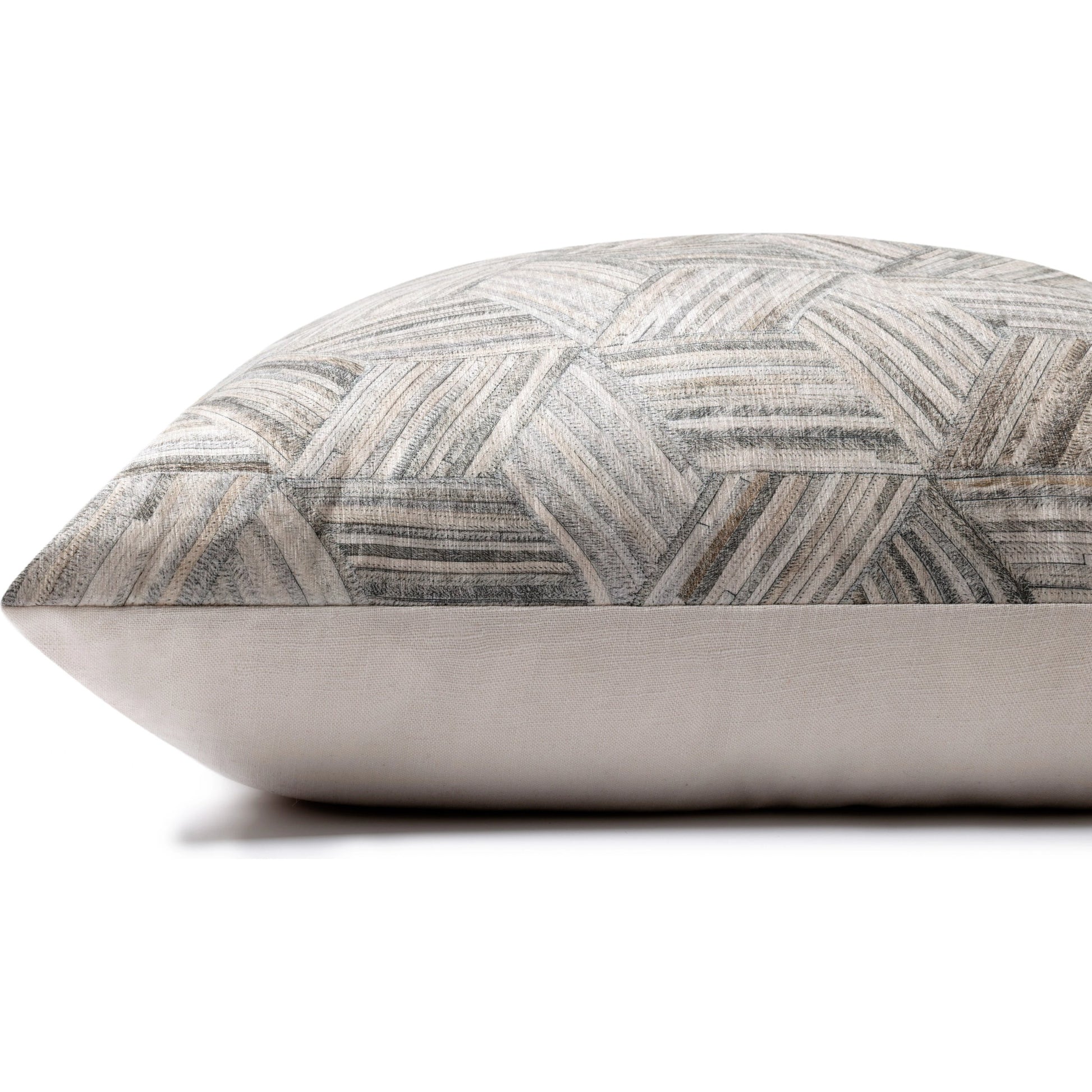 P0901 Pillow by Loloi in gray, multi. Made from 100% polyester in a modern style.