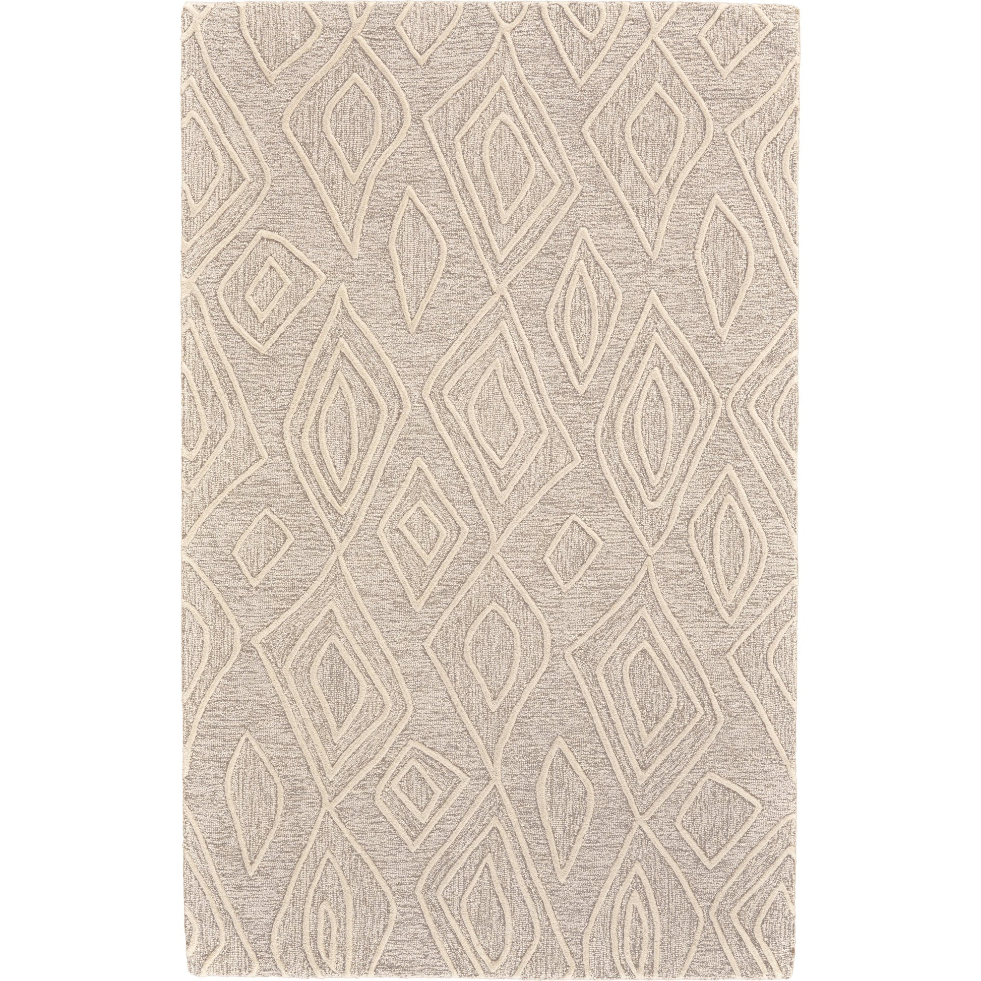 Enzo Transitional Diamond Rug - 8738F by Feizy in tan, ivory. Made from wool in a unique style.
