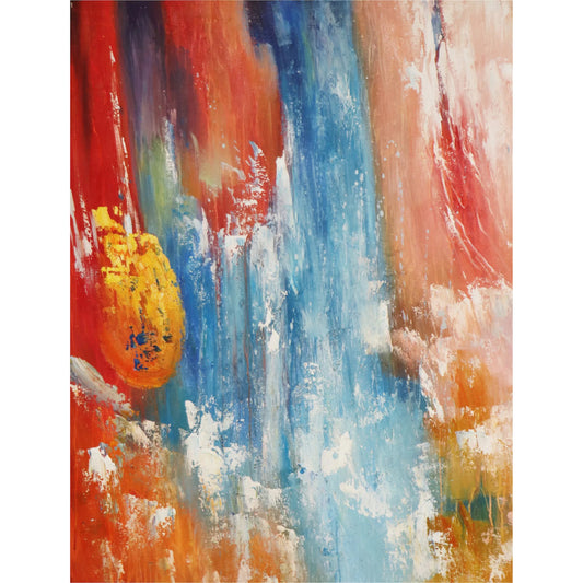 Spectrum — Handpainted Abstract Oil Painting on Canvas - PG-2271 by Pasargad Home in multi. Made from canvas in a unique style.