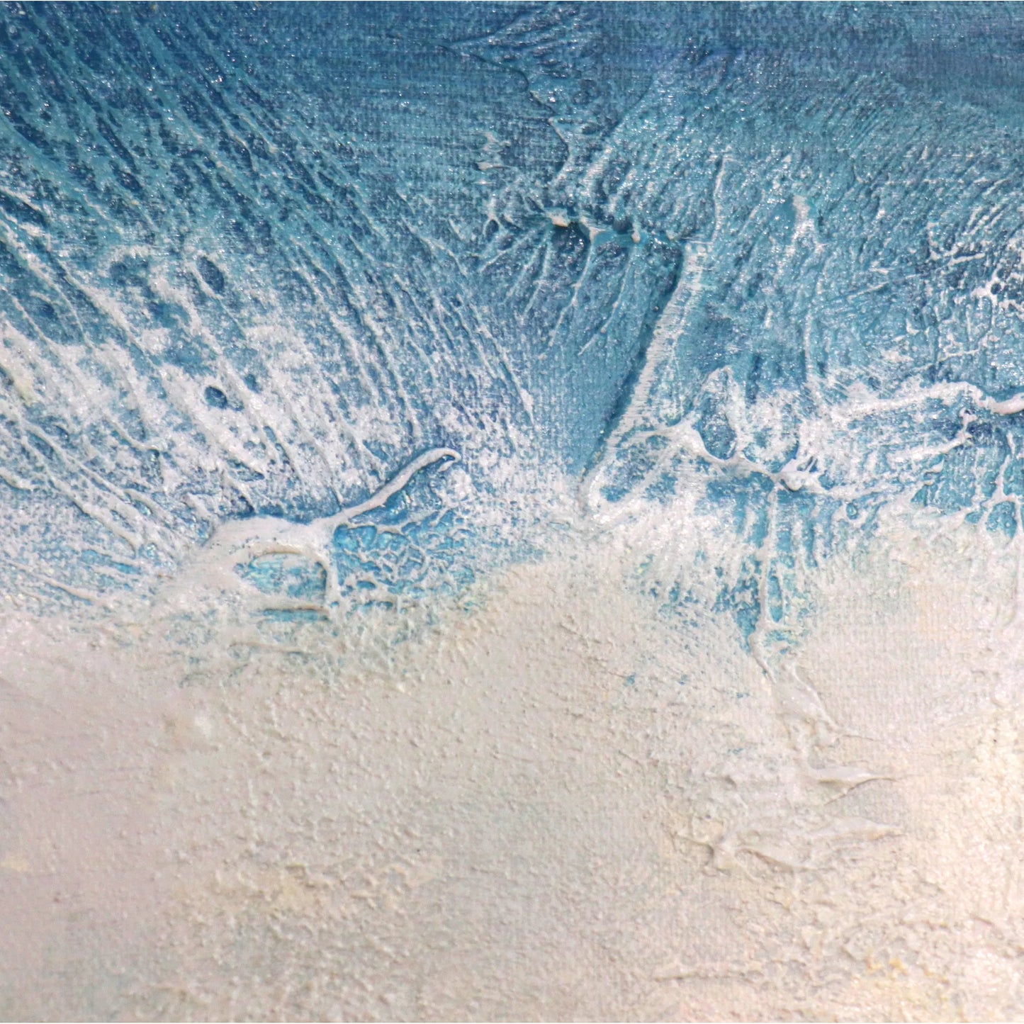 002 SI-2534675 | Closeup | Celestial — Handpainted Abstract Oil Painting on Canvas - PG-2294 by Pasargad Home in multi, blue. Made from canvas in a unique style.