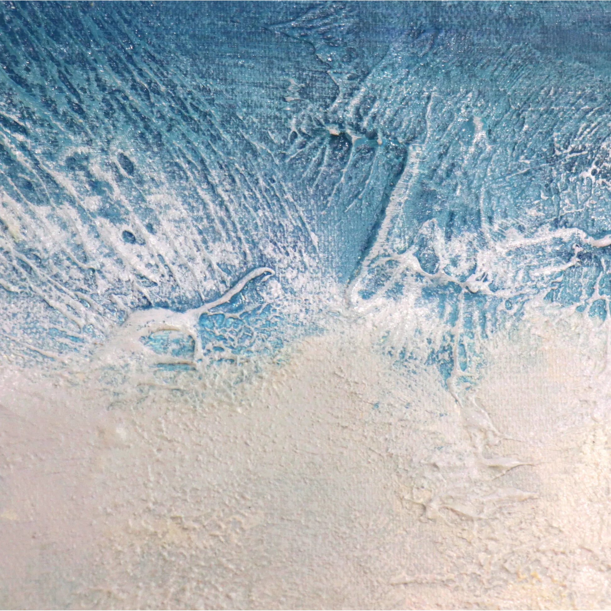 Celestial — Handpainted Abstract Oil Painting on Canvas - PG-2294 by Pasargad Home in multi, blue. Made from canvas in a unique style.