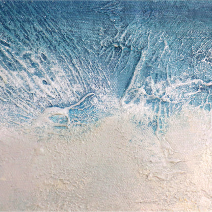 Celestial — Handpainted Abstract Oil Painting on Canvas - PG-2294 by Pasargad Home in multi, blue. Made from canvas in a unique style.