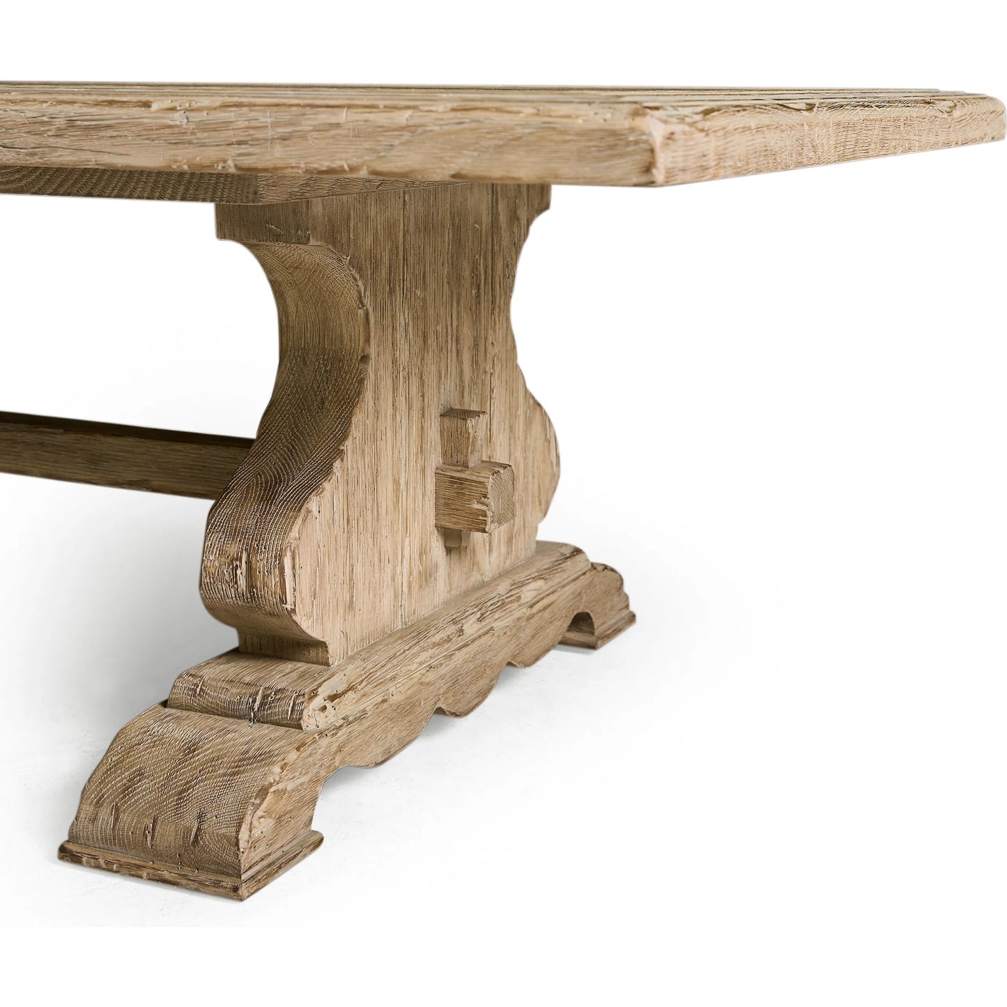 006 SI-2535738 | Closeup | Sagehill Cocktail Table by Jonathan Charles in timberon grey oak. Made from main oak in a unique style.