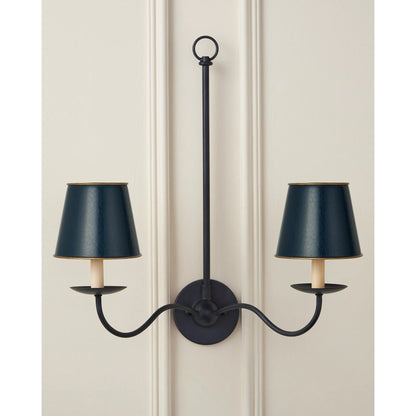 Tole Tapered Chandelier Shade by Currey and Company. Made from metal in a modern style.