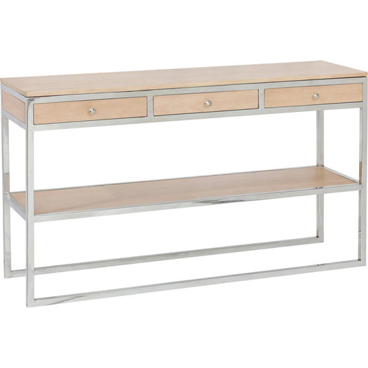 Oren Cream Console Table - PGI-2269 by Pasargad Home in cream, silver. Made from unique in a unique style.