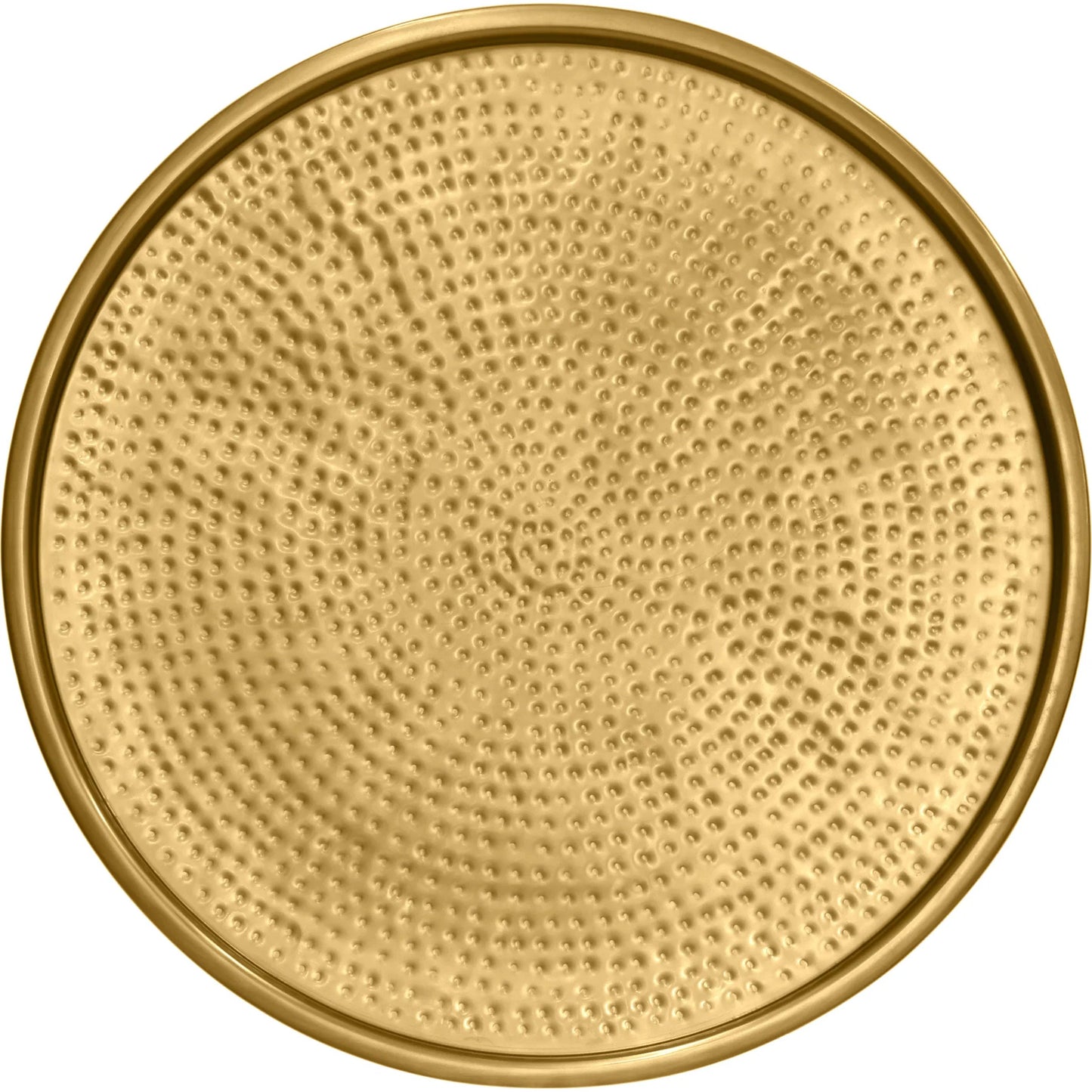 003 SI-2534686 | Additional Silo | Luma Round Modern Handforged Coffee Table - PGI-2705 by Pasargad Home in gold. Made from metal in a unique style.