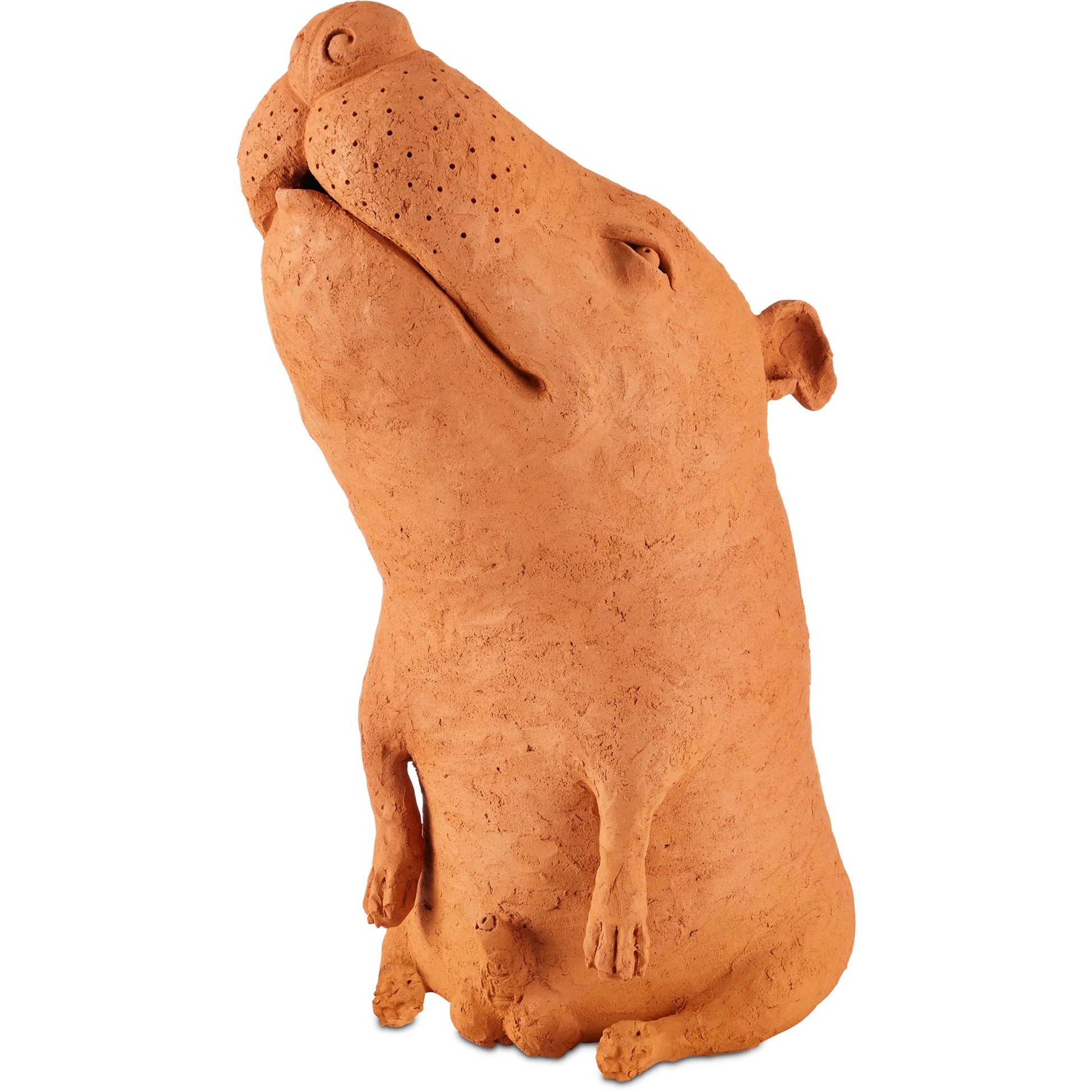 Sam the Mutt by Currey and Company in natural. Made from terracotta in a cottage & farmhouse style.