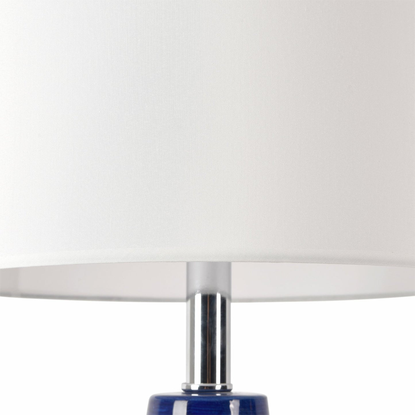002 SI-1834229 | Closeup | Joshua Table Lamp by Pasargad Home in white, blue. Made from metal, ceramic in a transitional style.