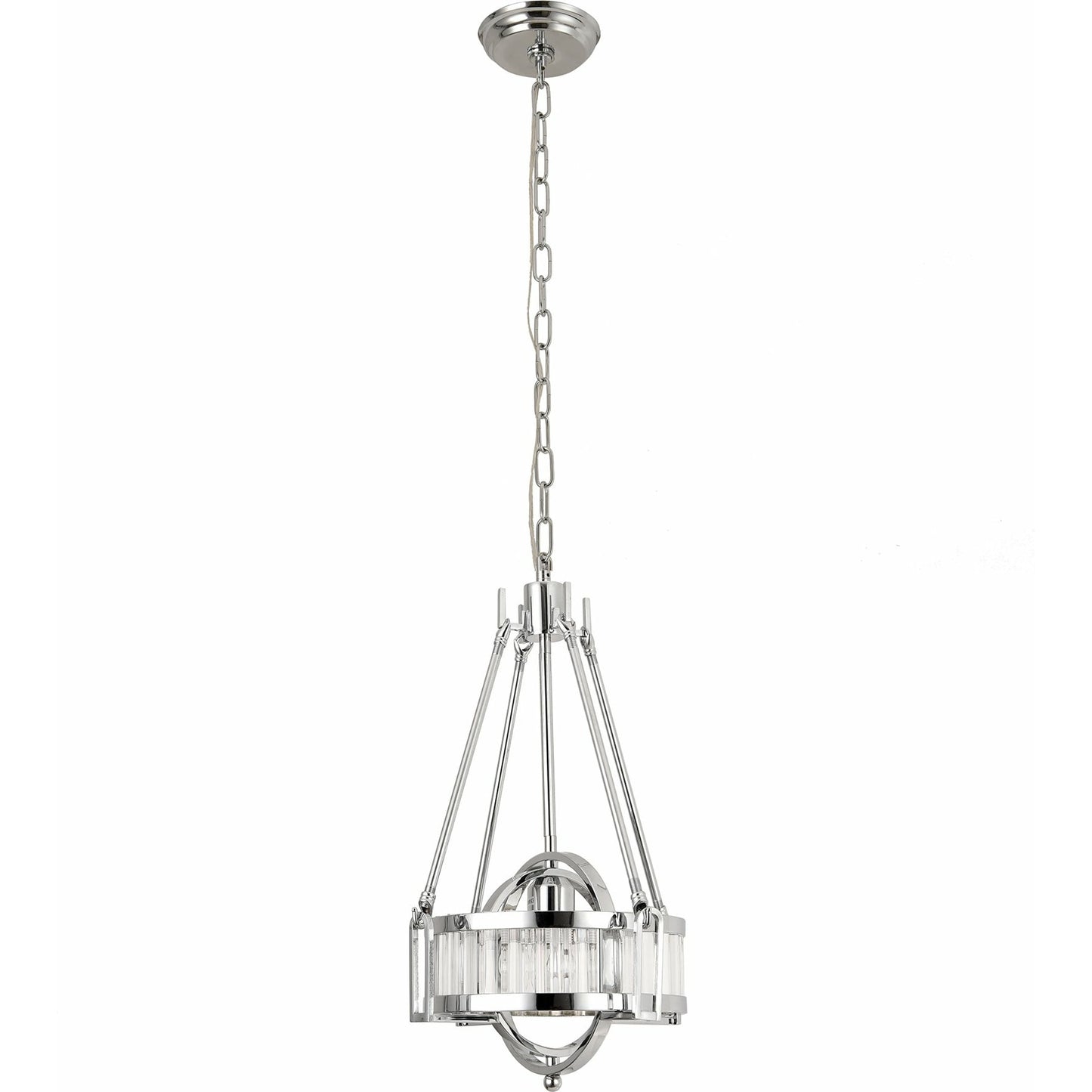 002 SI-1834213 | Additional Silo | Bistro Pendant by Pasargad Home in silver. Made from metal, glass in a modern style.