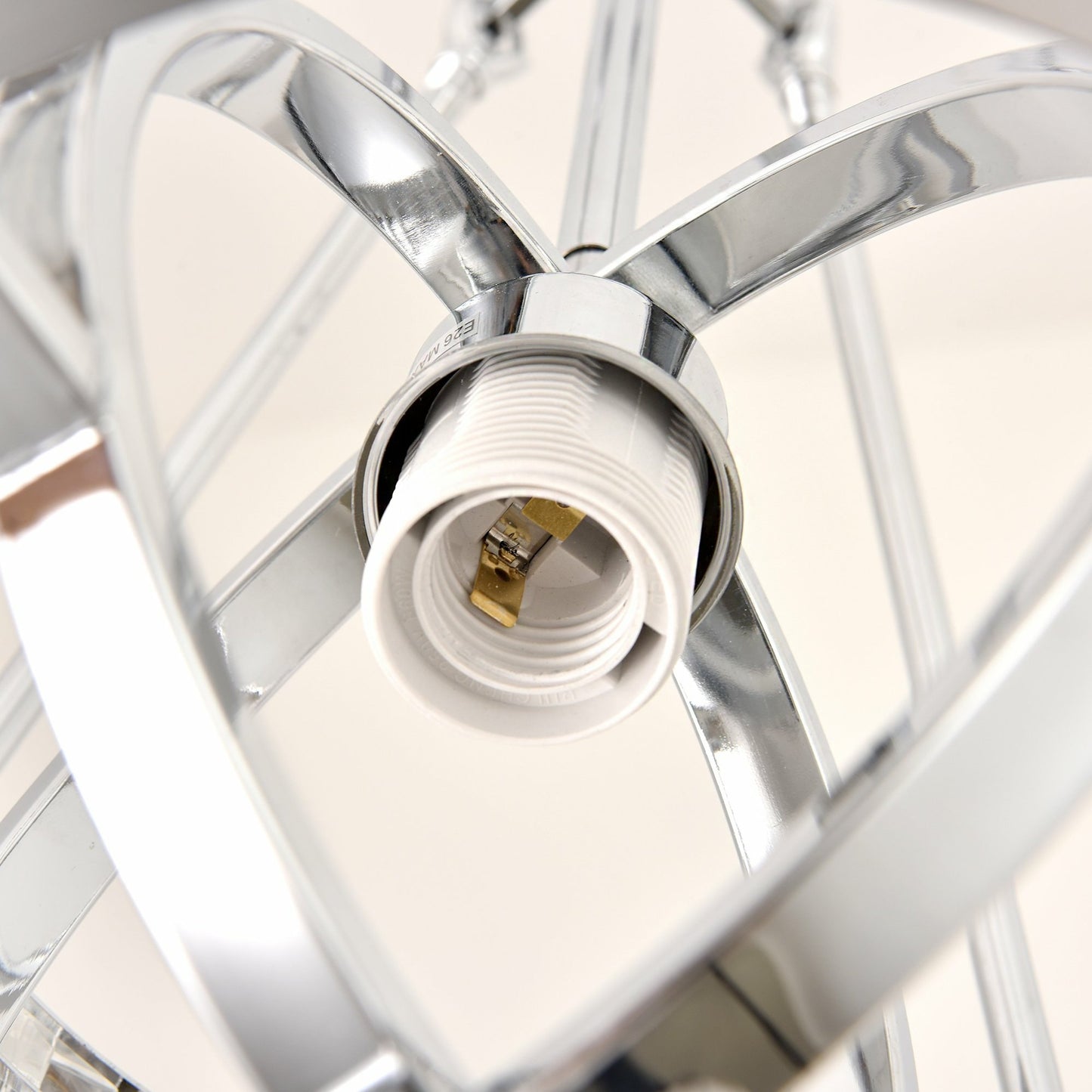 006 SI-1834213 | Closeup | Bistro Pendant by Pasargad Home in silver. Made from metal, glass in a modern style.