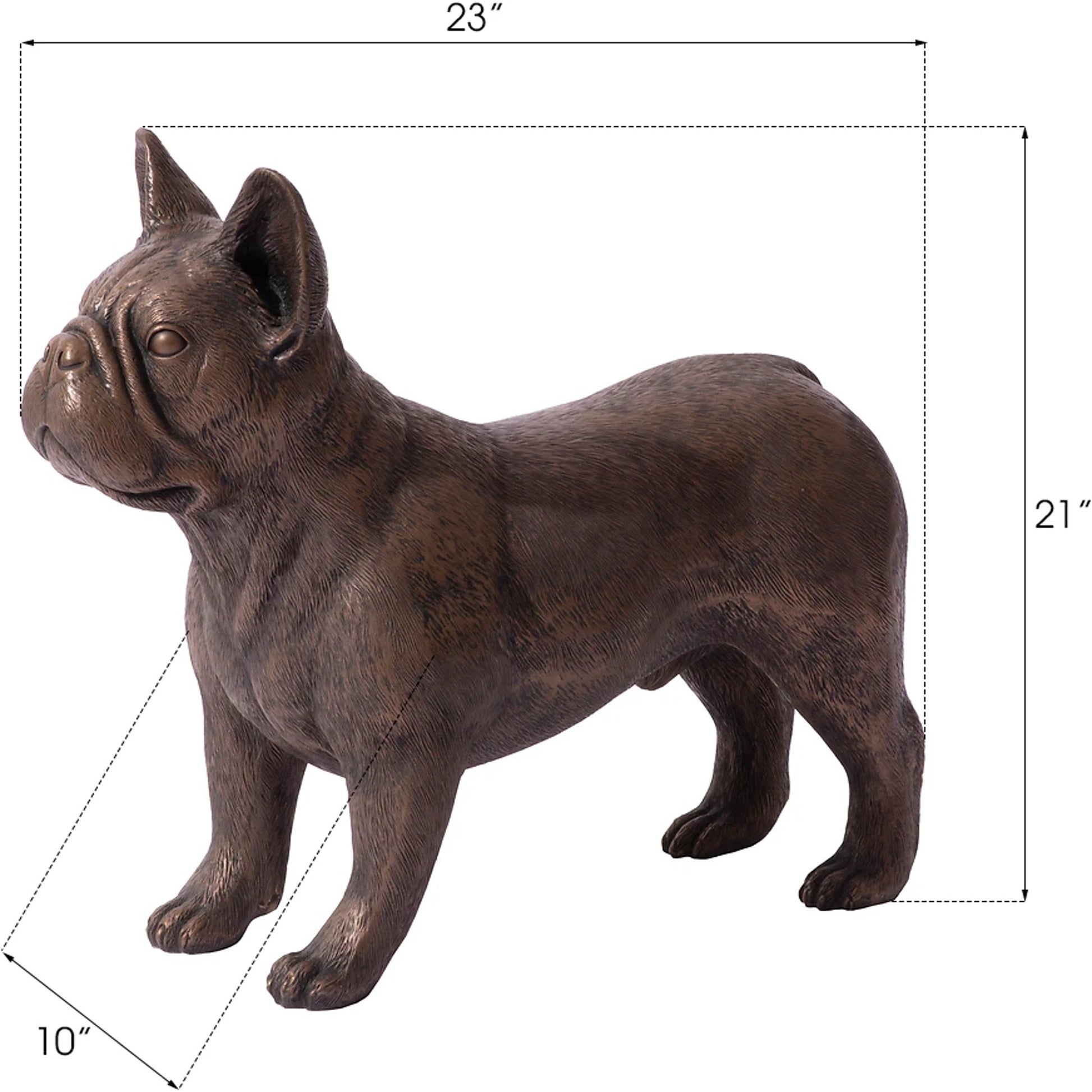 French Bulldog by Phillips Collection. Made from resin in a modern style.