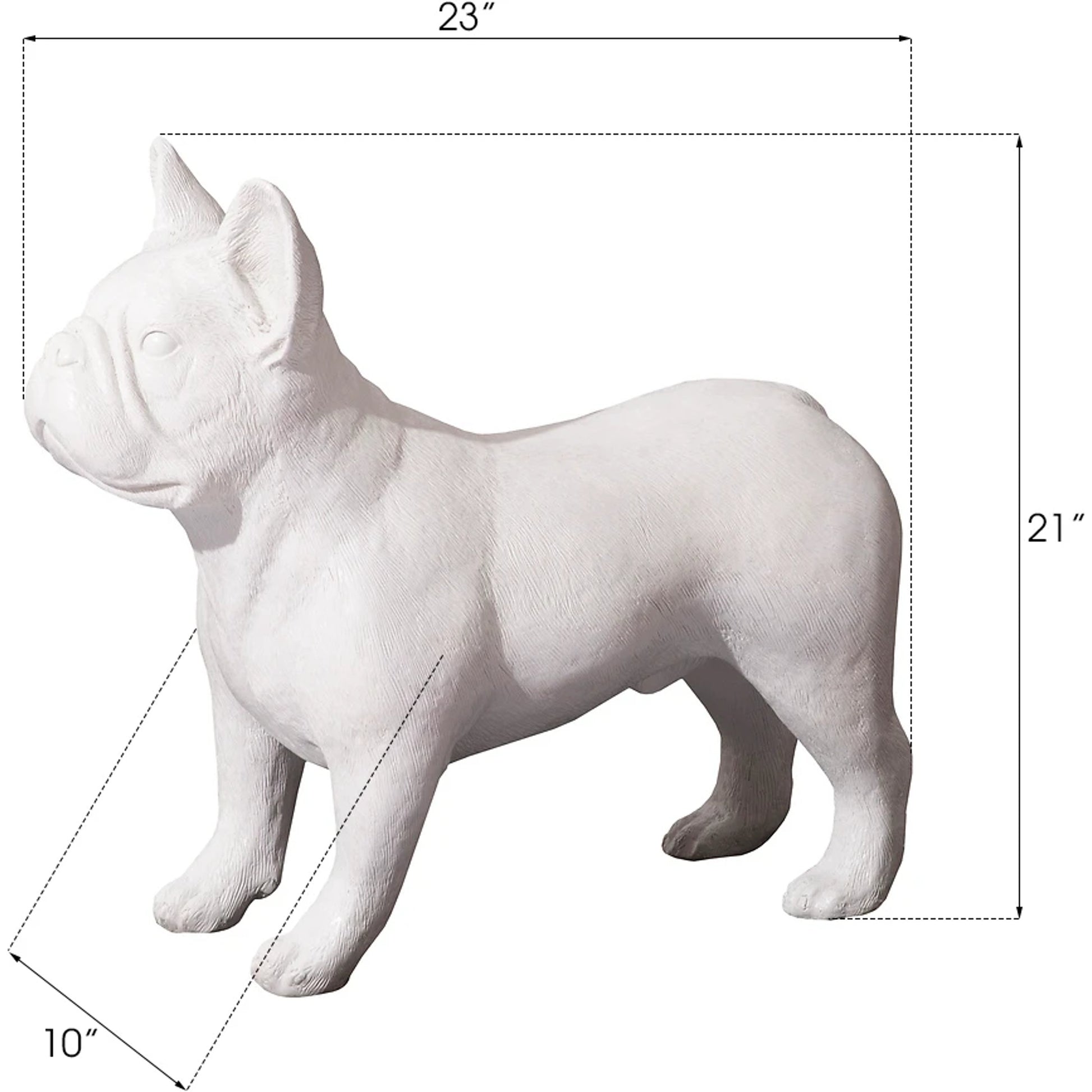 French Bulldog by Phillips Collection. Made from resin in a modern style.
