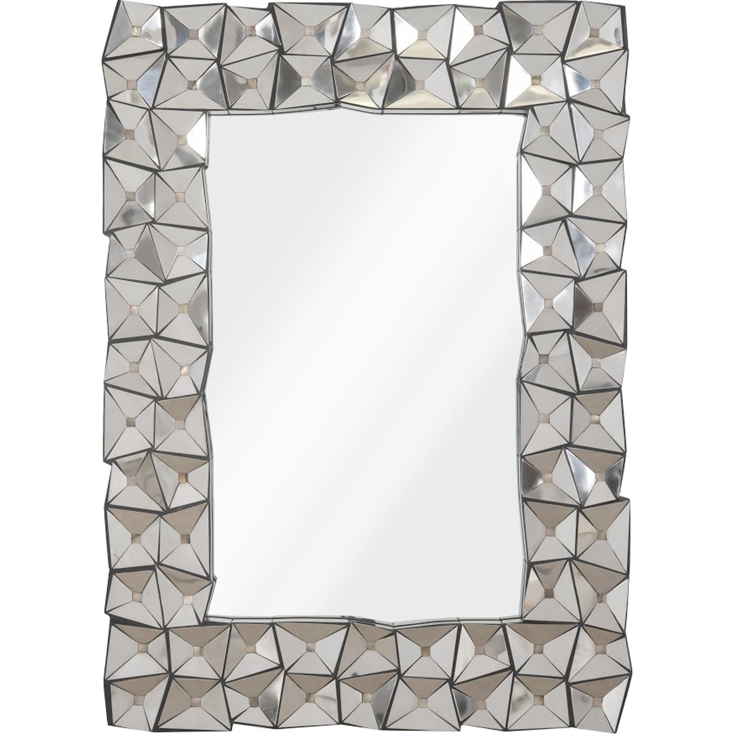 001 SR-939445 | Primary Silo | Divot Mirror by Phillips Collection in silver and silver. Made from resin metal, stainless steel in a eclectic & global style.
