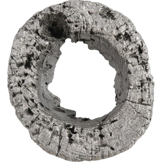 Cast Eroded Wood Circle Wall Tile by Phillips Collection in silver and silver leaf. Made from unique in a transitional style.