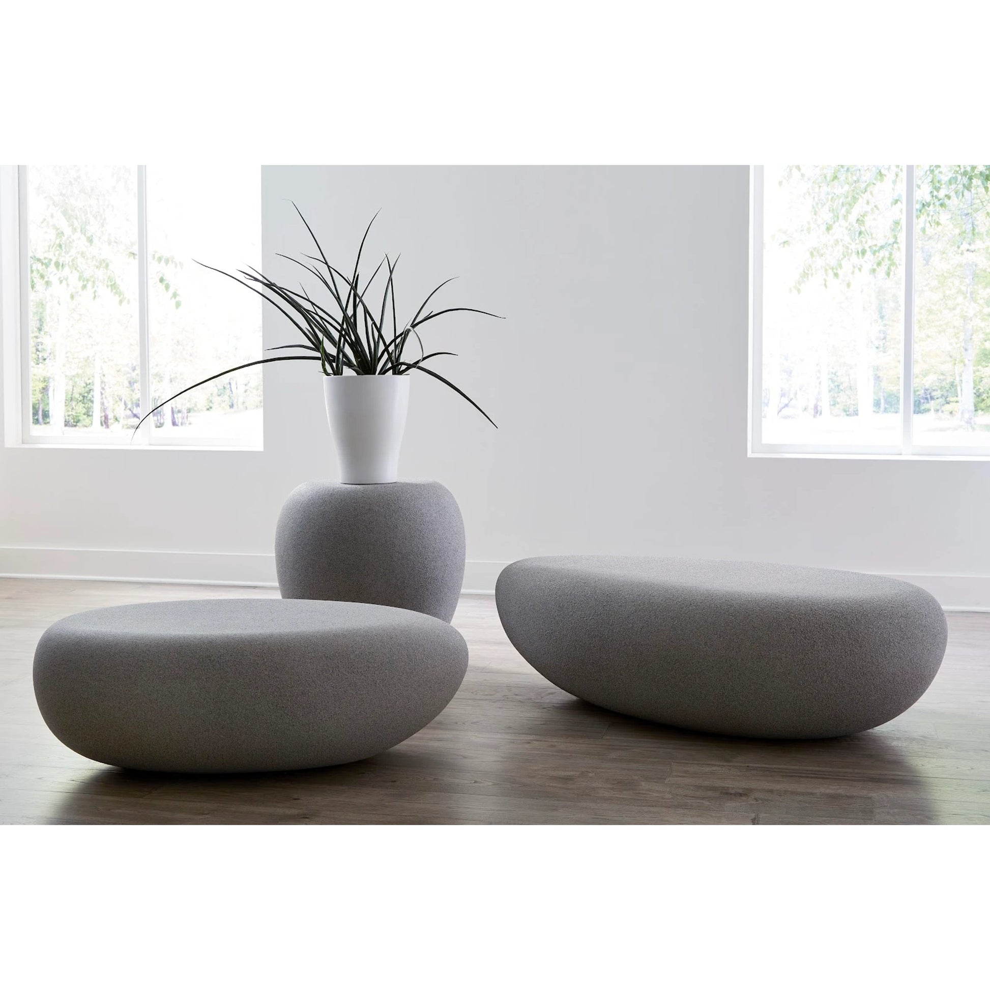 River Stone Side Table by Phillips Collection. Made from unique in a eclectic & global style.
