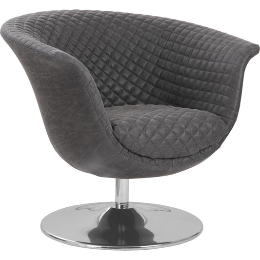 Autumn Swivel Chair by Phillips Collection. Made from fabric; metal, stainless steel in a transitional style.